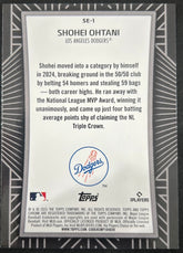 2025 Topps Chrome Shohei Ohtani #SE-1 Refractor 50/50